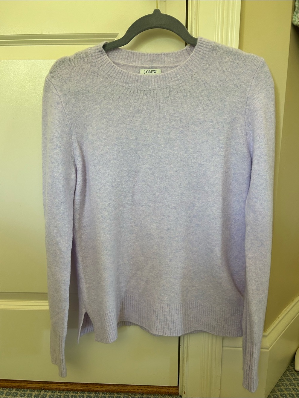 J. Crew Soft Lilac Crewneck Sweater